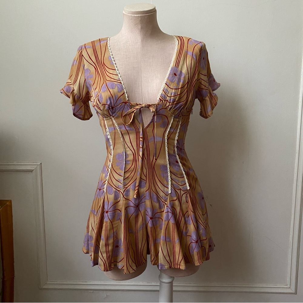Kimchi Blue Thalia Open Back Romper